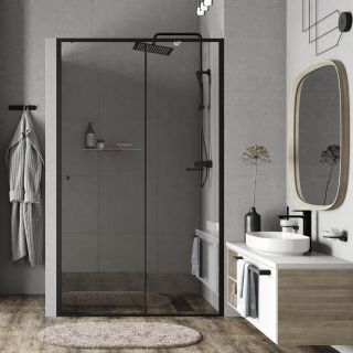 Душевая дверь Wasserkraft Dill 140x200см чёрный 61S31